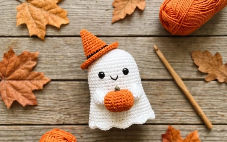 Easy Ghost Amigurumi Free Crochet Pattern Step-by-Step
