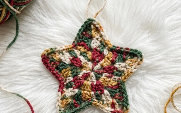 3 Easy Crochet Star Ornaments: Free Beginner Patterns