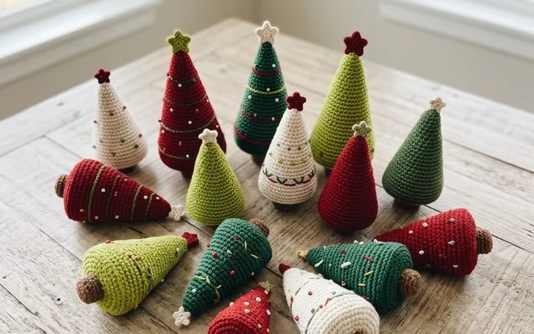Crochet Nordic Christmas Tree: Free Pattern for Beginners