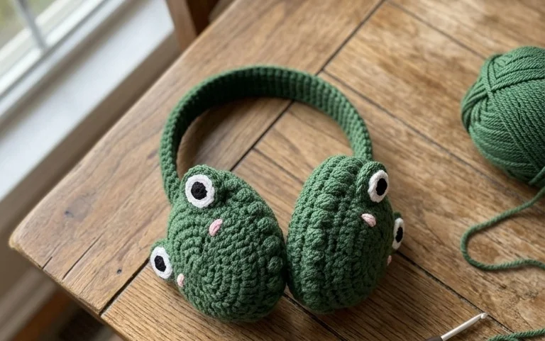 Easy Crochet Froggy Earmuffs Pattern: Step-by-Step Guide