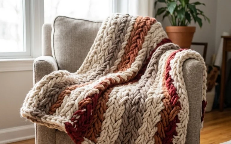 Crochet Braided Stitch Blanket Free Beginner Pattern