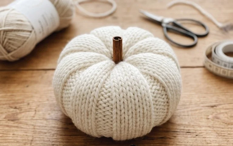 How to Hand Knit a Pumpkin: Easy Beginner Pattern
