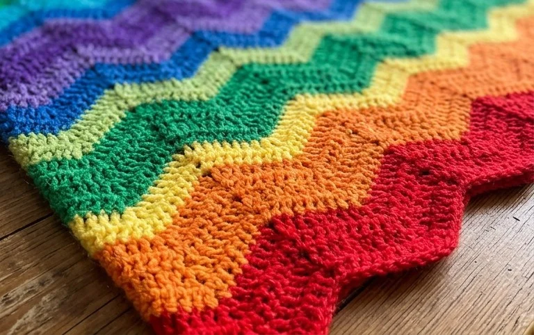 Amazing Ripple Baby Blanket Free Crochet Patterns